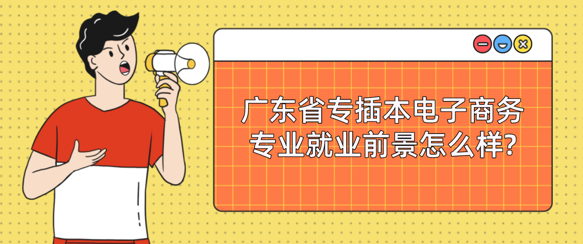 广东省专插本电子商务专业就业前景怎么样?