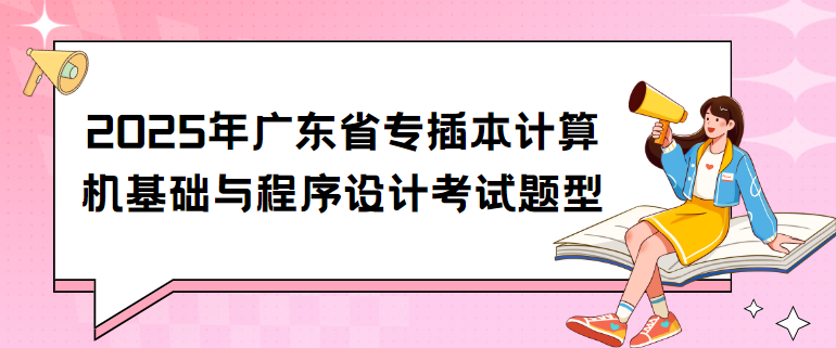 2025年广东省专插本计算机基础与程序设计考试题型