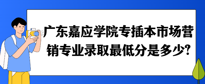 广东嘉应学院专插本市场营销专业录取最低分是多少?