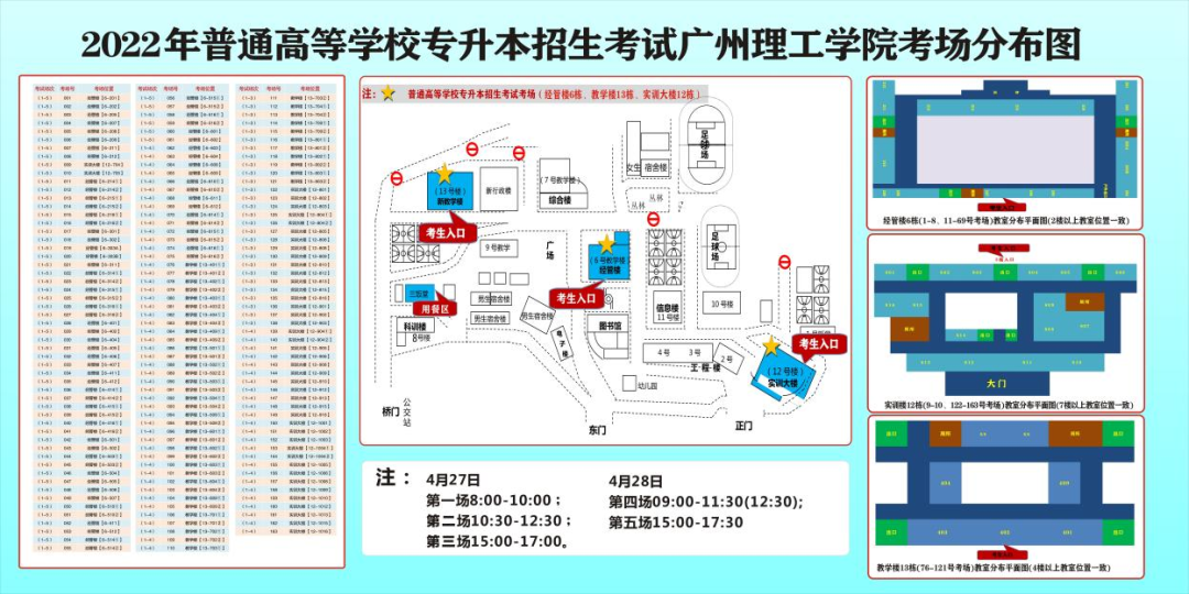 重磅！2022年广州理工学院普通专升本（考试须知及注意事项）